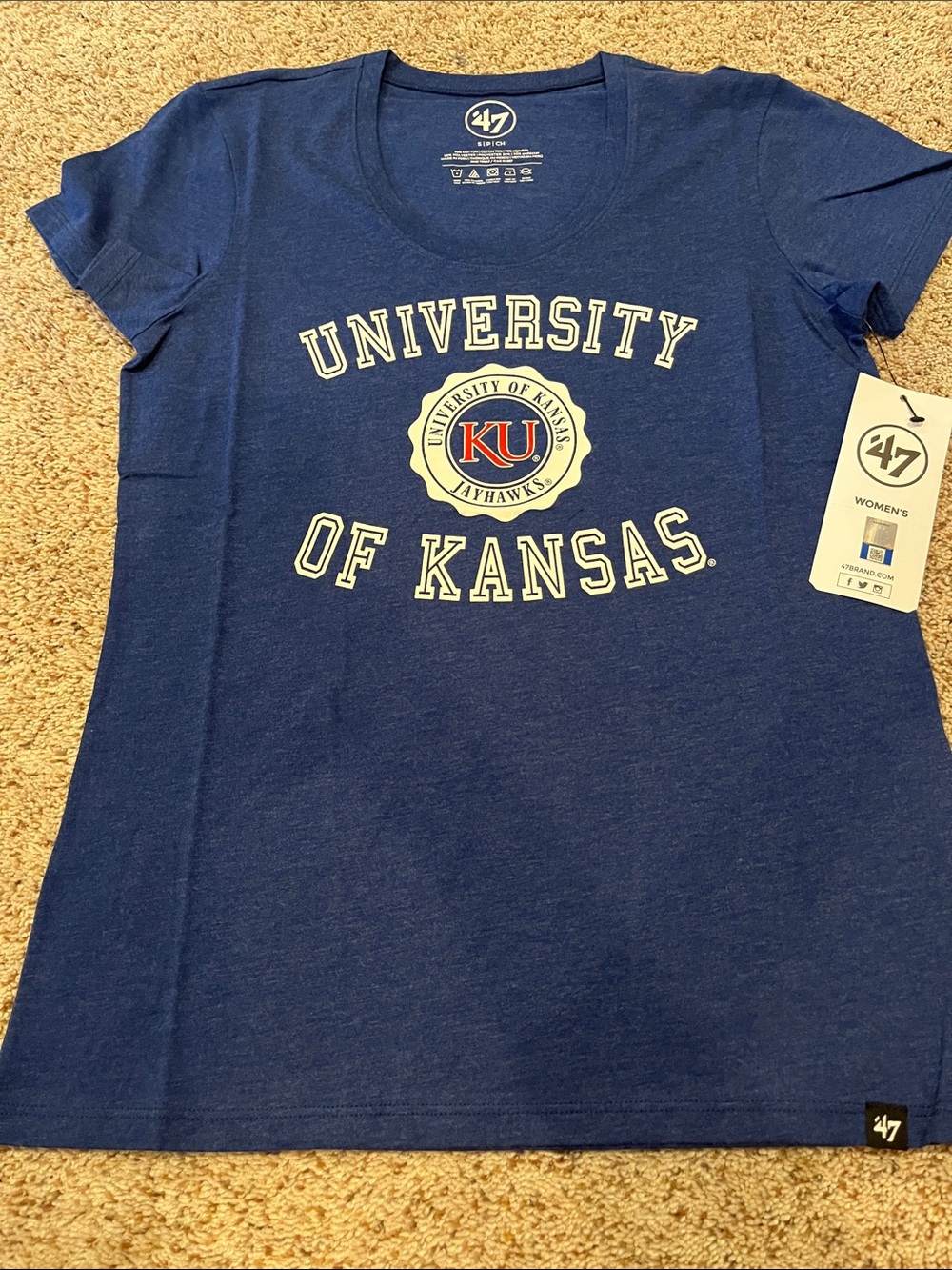 47 Navy University of Kansas Short Sleeve Tee